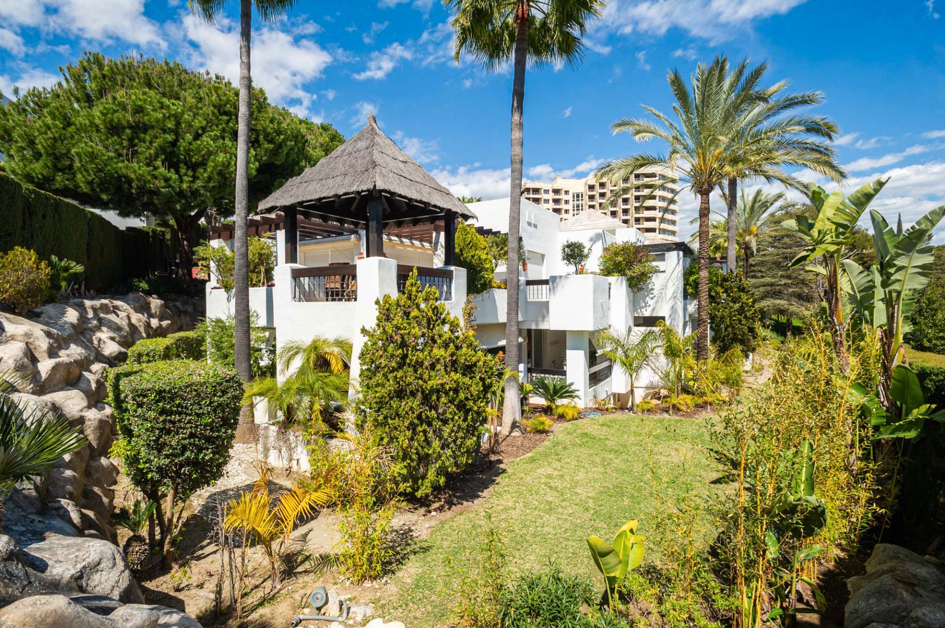 Garden of Apartment for sale in Marbella  with Air Conditioner, Private garden and Terrace