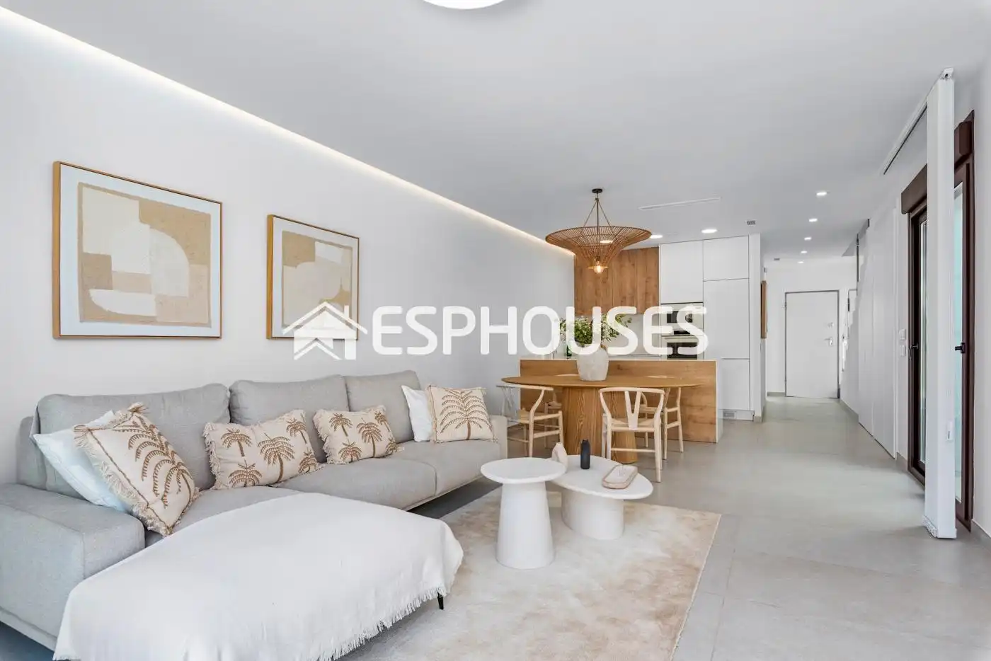 Sala de estar de Casa o chalet en venta en Pilar de la Horadada con Terraza, Piscina y Balcón