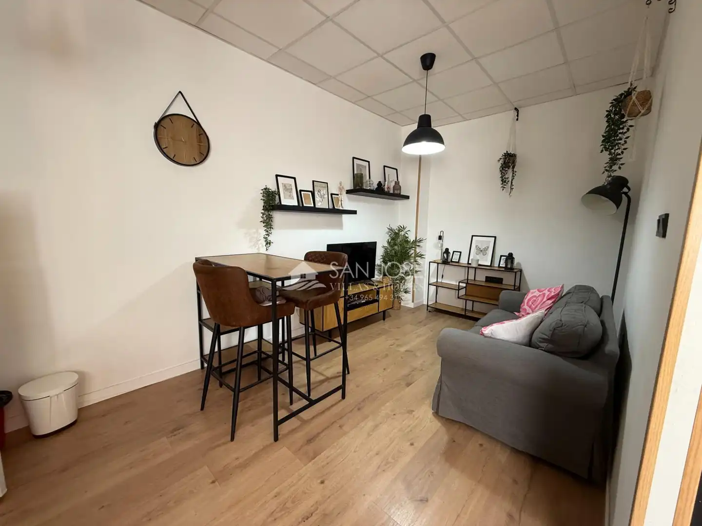 Sala d'estar de Local en venda en Aspe amb Aire condicionat i Moblat