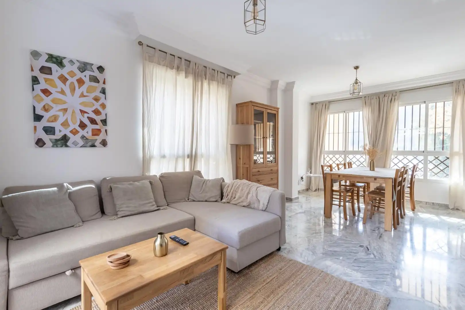 Wohnzimmer von Einfamilien-Reihenhaus zur Miete in  Granada Capital mit Klimaanlage und Möbliert