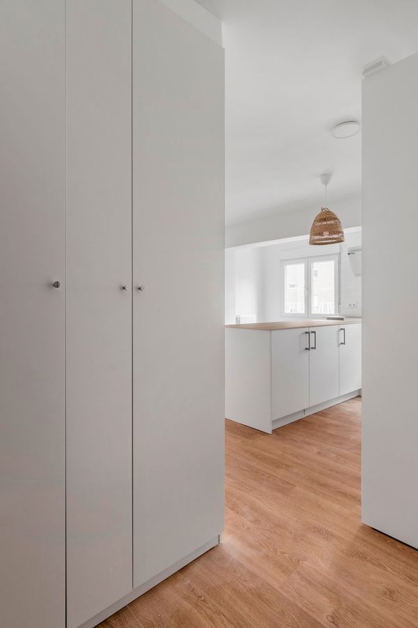 Kitchen of Flat for sale in  Madrid Capital  with Air Conditioner and Heating
