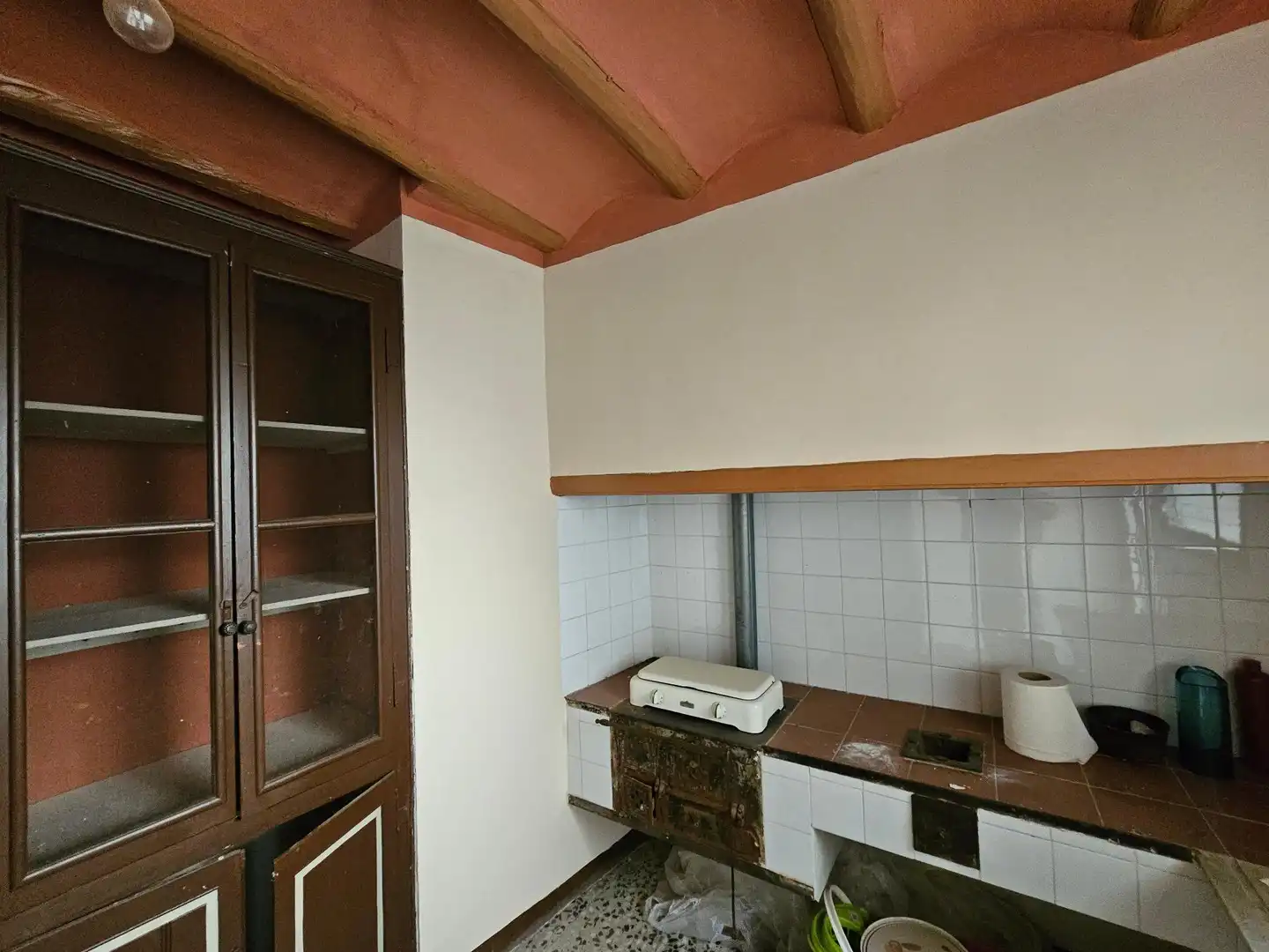 Küche von Einfamilien-Reihenhaus zum Verkauf in Poboleda mit Terrasse, Abstellraum und Balkon