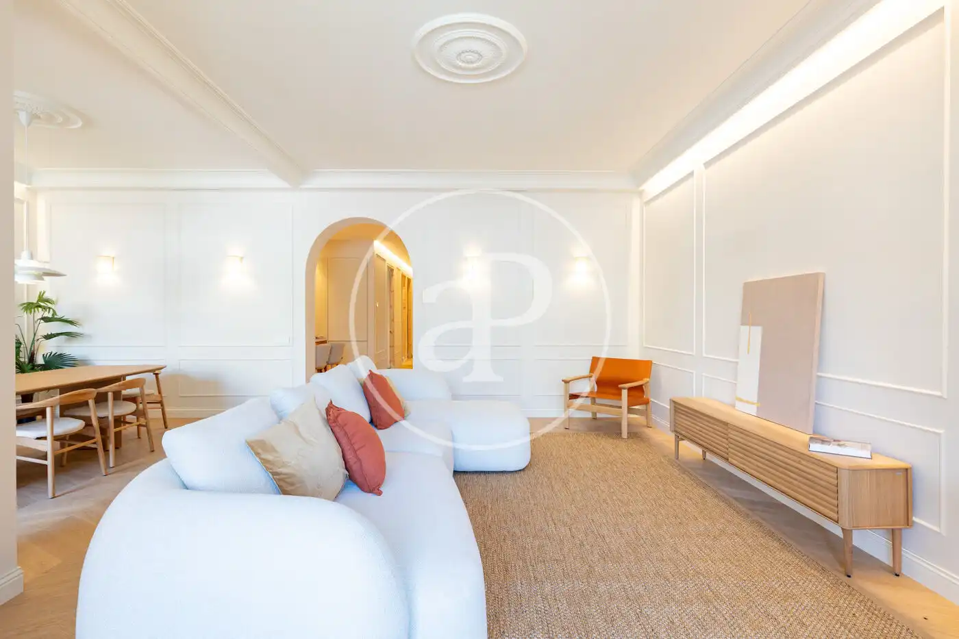 Sala de estar de Piso en venta en Barcelona con Aire acondicionado, Calefacción y Amueblado