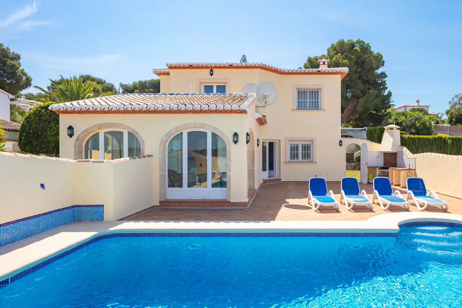 Exterior view of Houses for sale in Jávea / Xàbia  with Air Conditioner, Private garden and Terrace