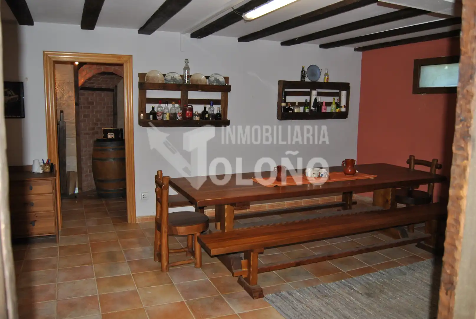 Menjador de Casa adosada en venda en Leza amb Calefacció, Jardí privat i Parquet