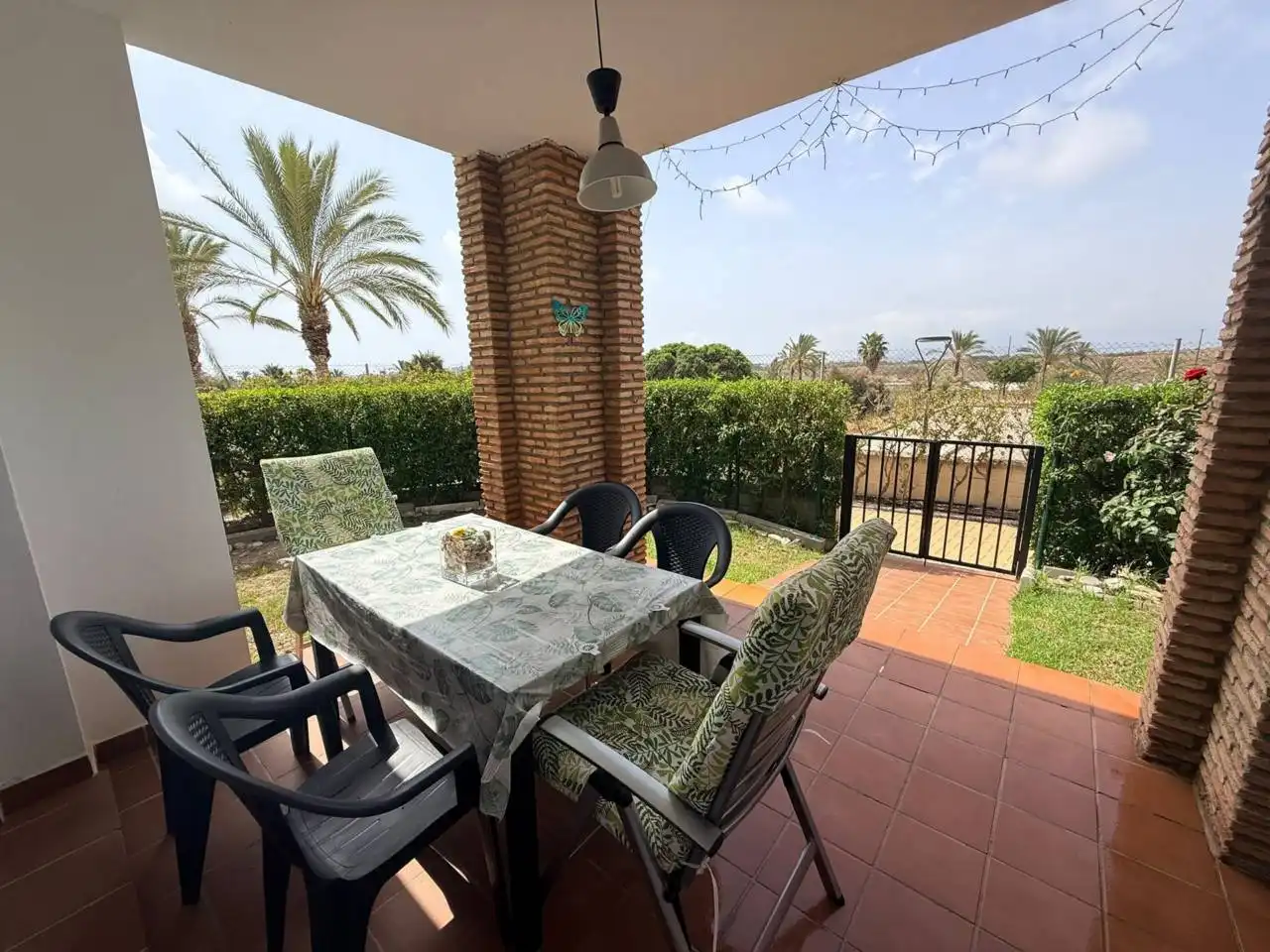Terraza de Piso de alquiler en Vera con Aire acondicionado, Terraza y Piscina comunitaria