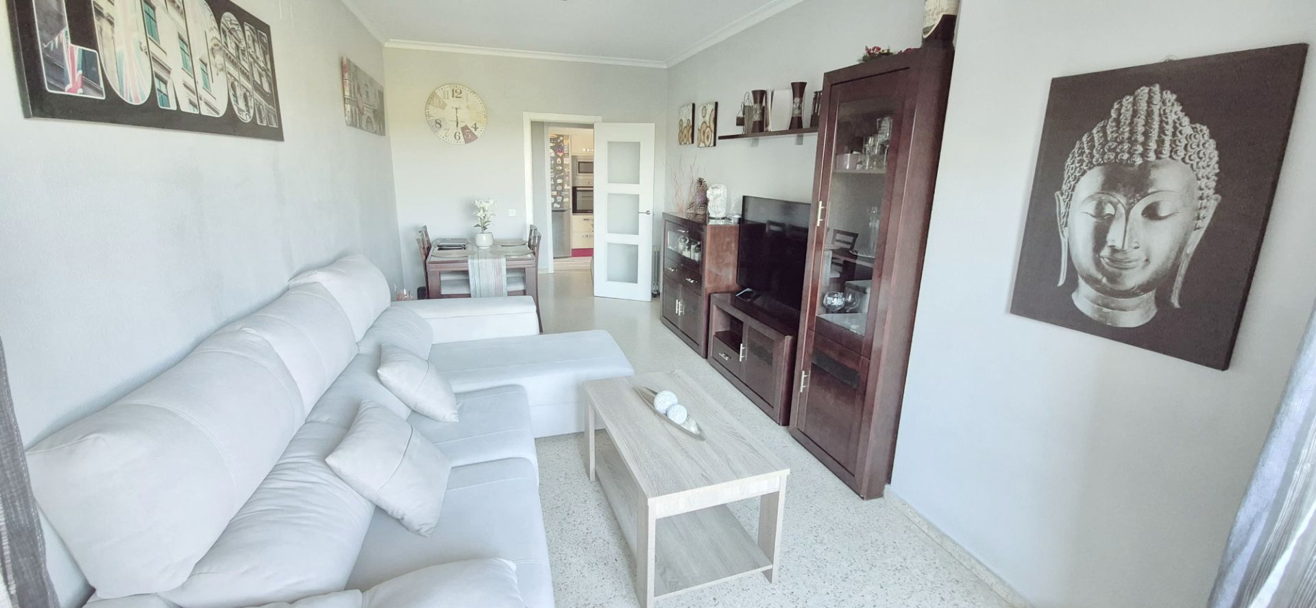 Sala de estar de Piso en venta en  Sevilla Capital con Aire acondicionado, Calefacción y Terraza