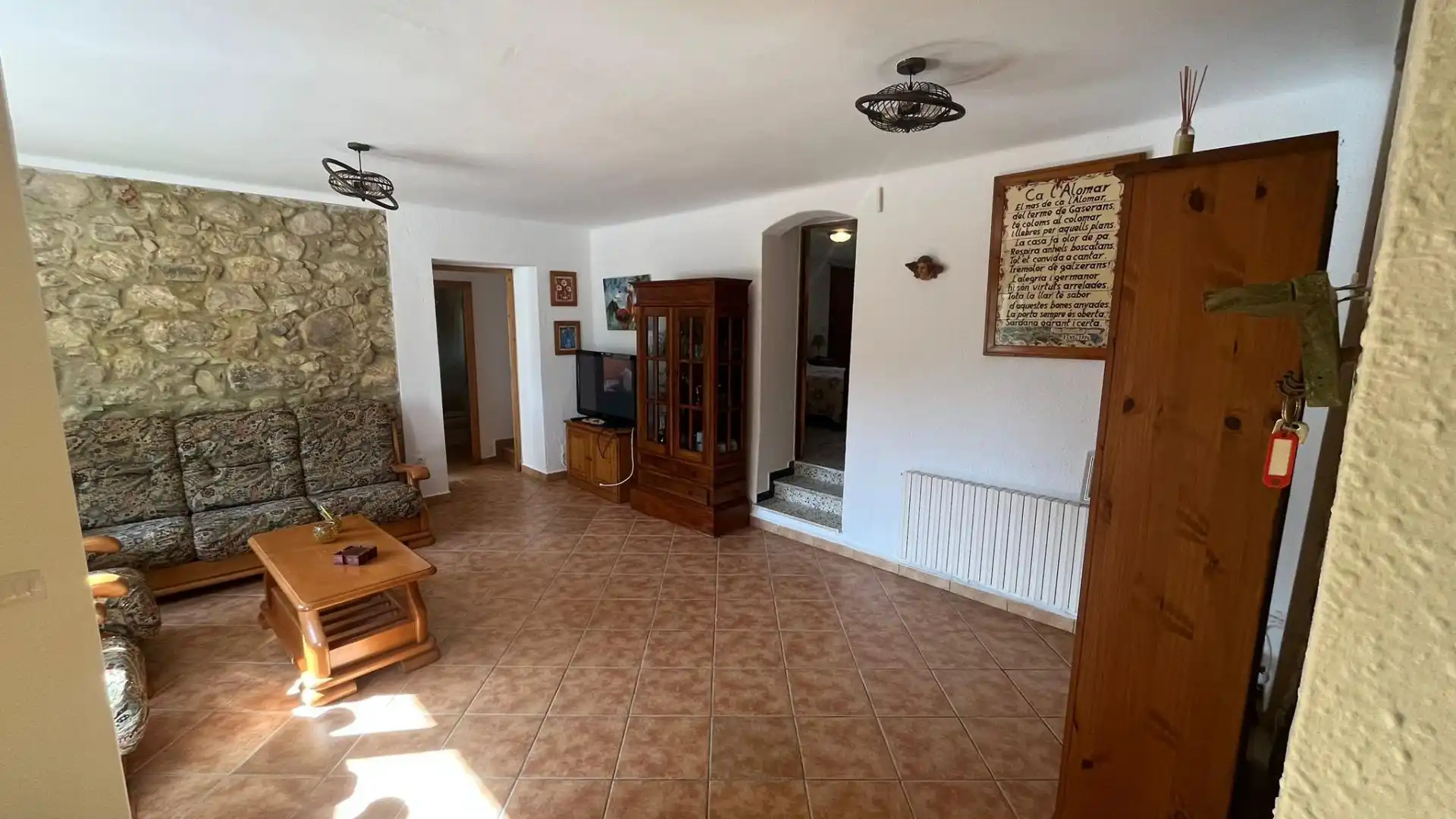 Sala de estar de Finca rústica de alquiler en Gualba con Calefacción