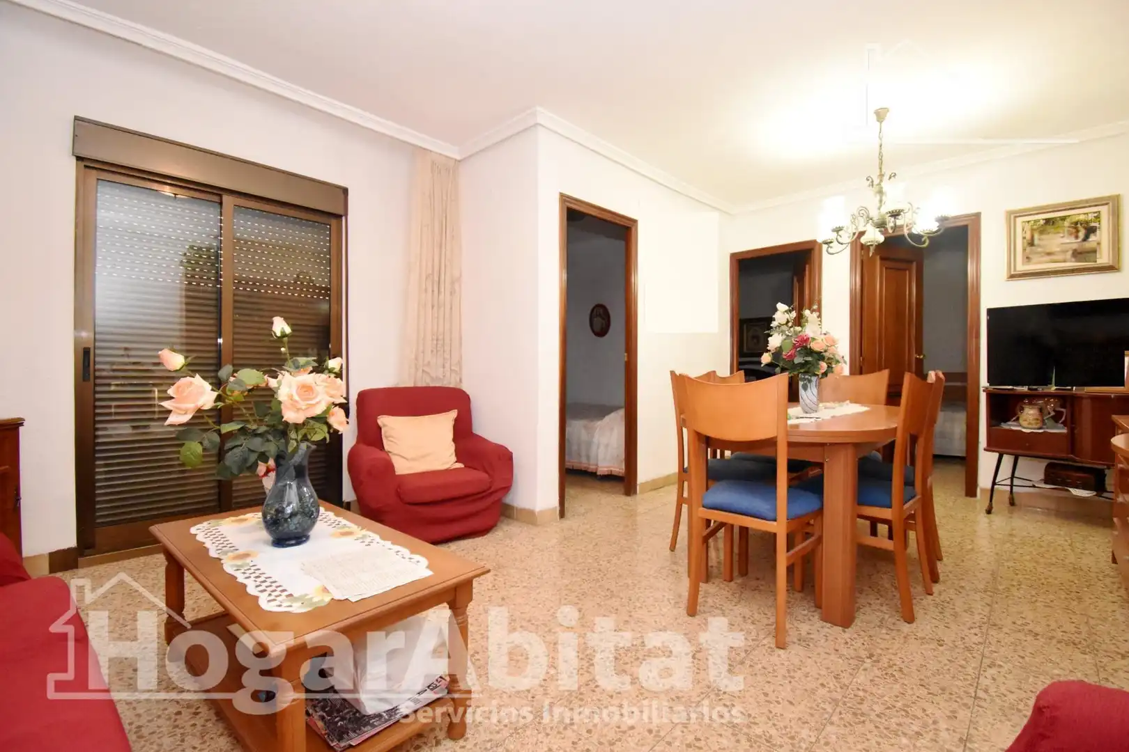 Sala de estar de Piso en venta en Castellón de la Plana / Castelló de la Plana con Terraza