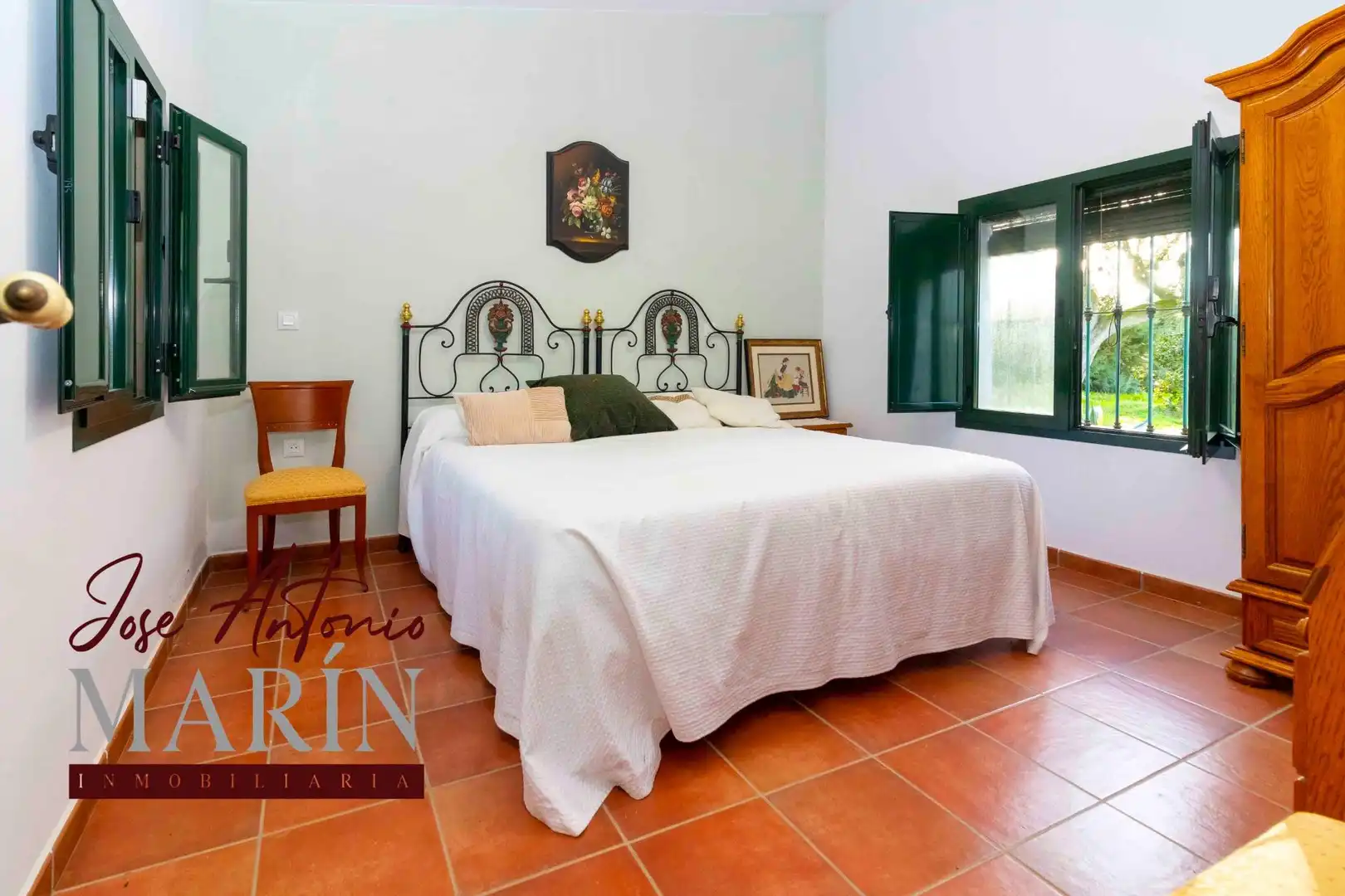 Schlafzimmer von Country house zum Verkauf in Badajoz mit Privatgarten, Abstellraum und Schwimmbad