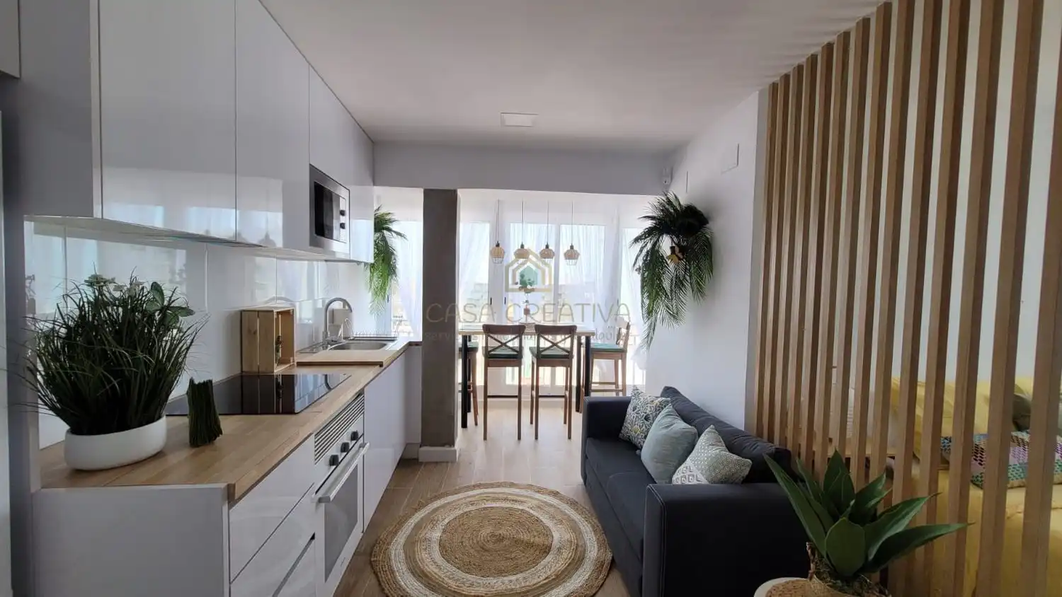 Sala de estar de Estudio en venta en Sueca con Aire acondicionado, Calefacción y Amueblado