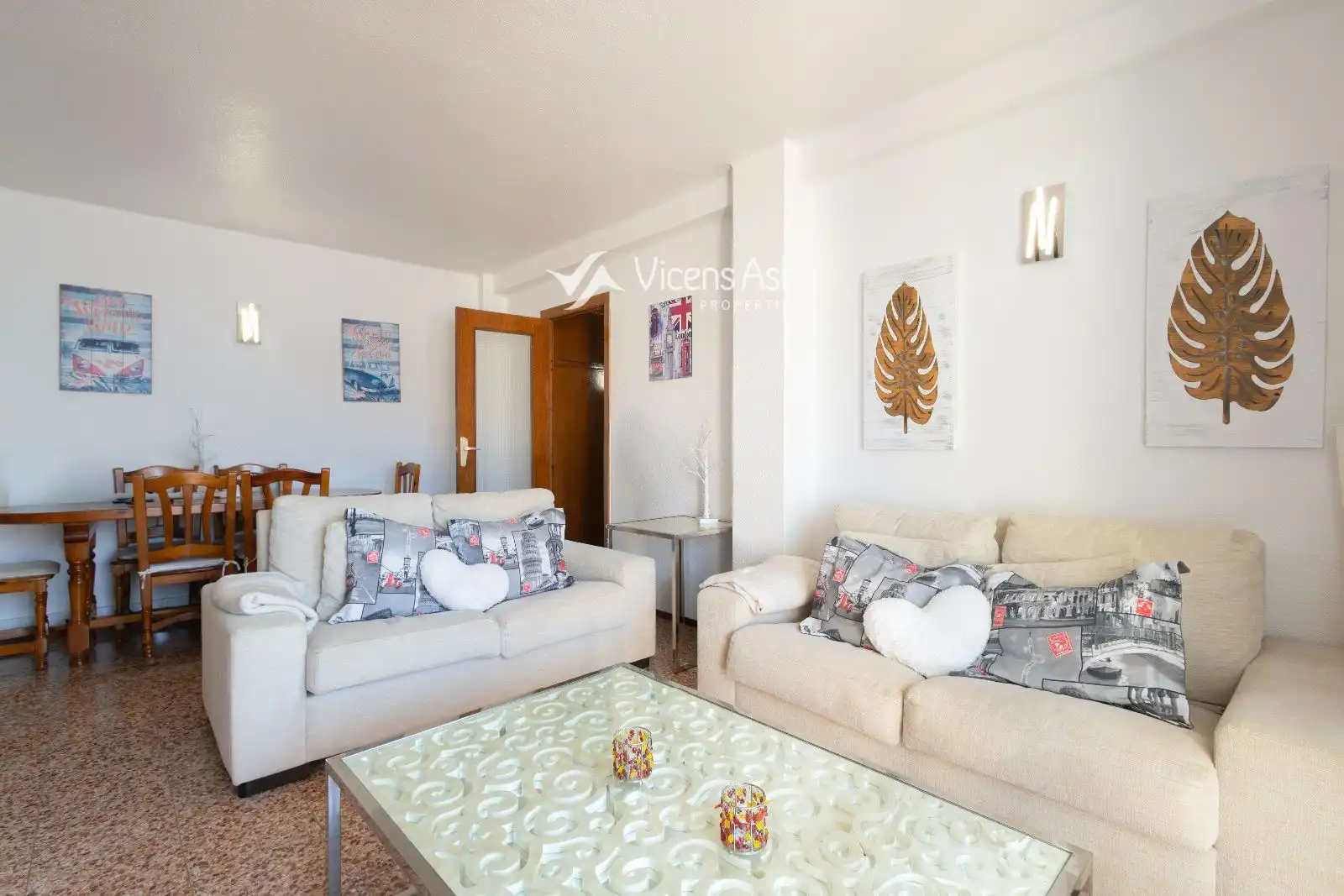 Sala d'estar de Apartament en venda en Jávea / Xàbia amb Terrassa i Moblat