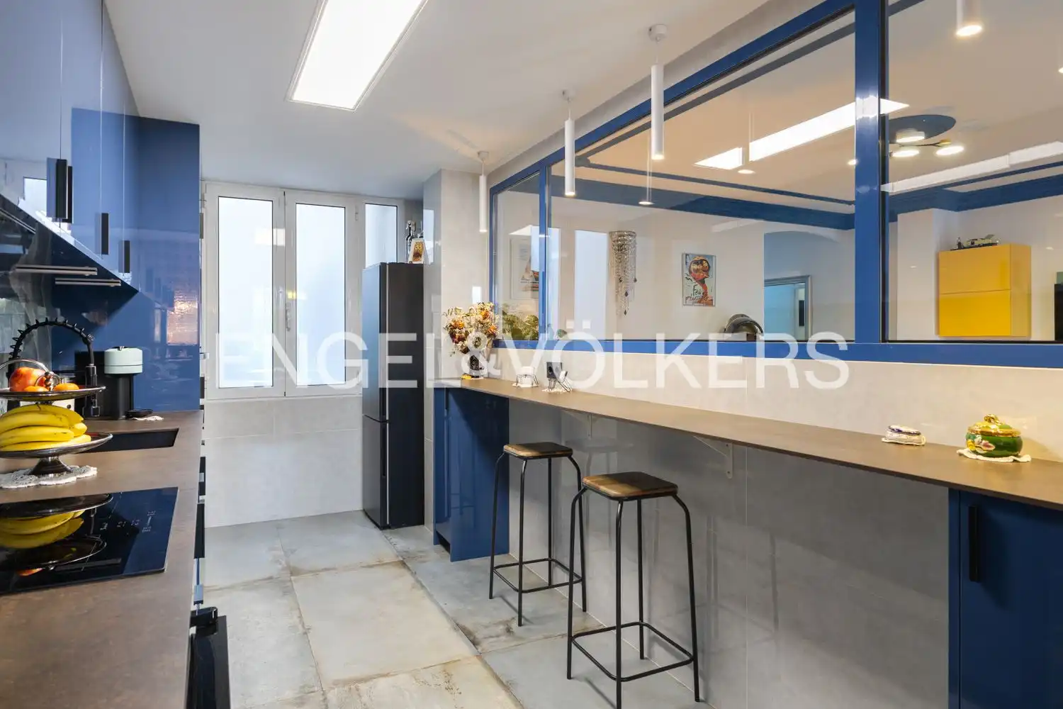 Cocina de Piso de alquiler en Valencia con Aire acondicionado, Calefacción y Amueblado