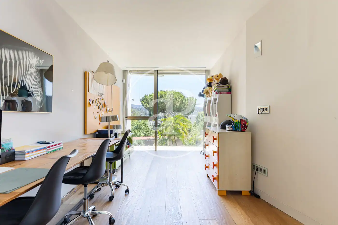 Dormitori de Casa o xalet en venda en Sant Cugat del Vallès amb Aire condicionat, Calefacció i Jardí privat