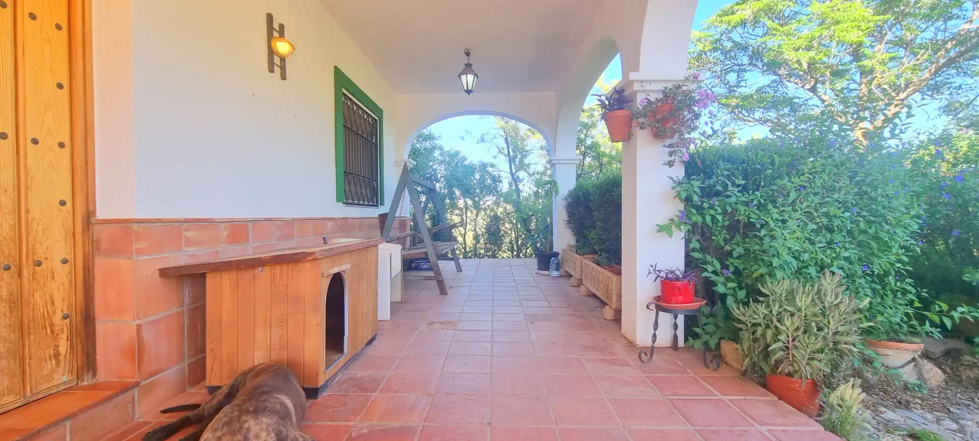 Terrassa de Finca rústica en venda en Casabermeja amb Aire condicionat, Calefacció i Jardí privat