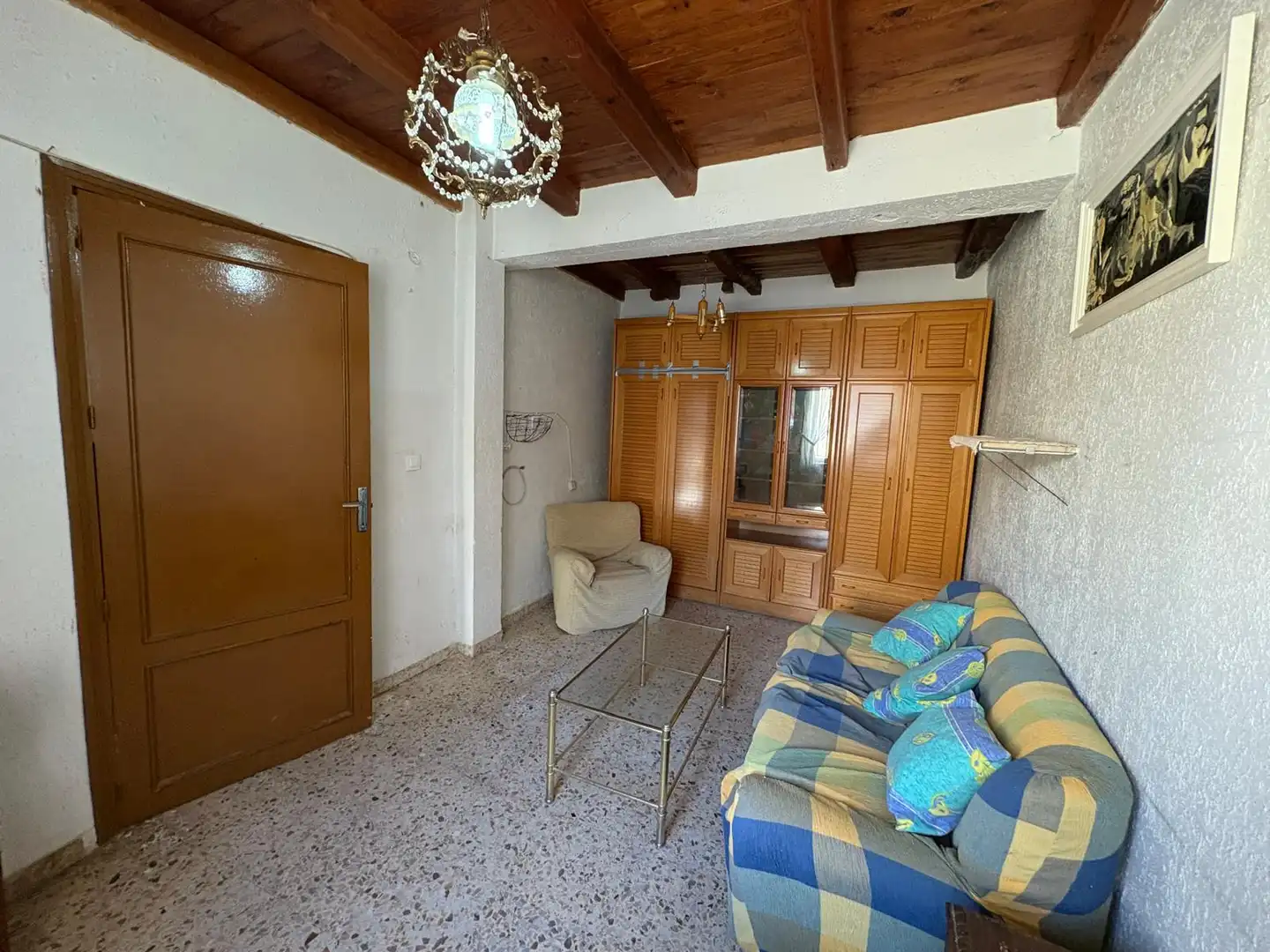 Sala de estar de Finca rústica en venta en Canalejas de Peñafiel con Jardín privado, Terraza y Amueblado