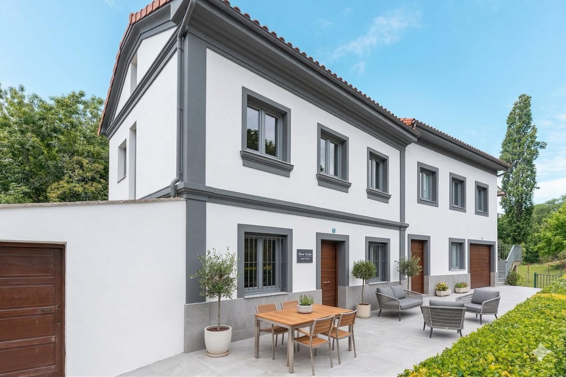 Vista exterior de Casa adosada en venta en Bimenes con Calefacción, Terraza y Trastero