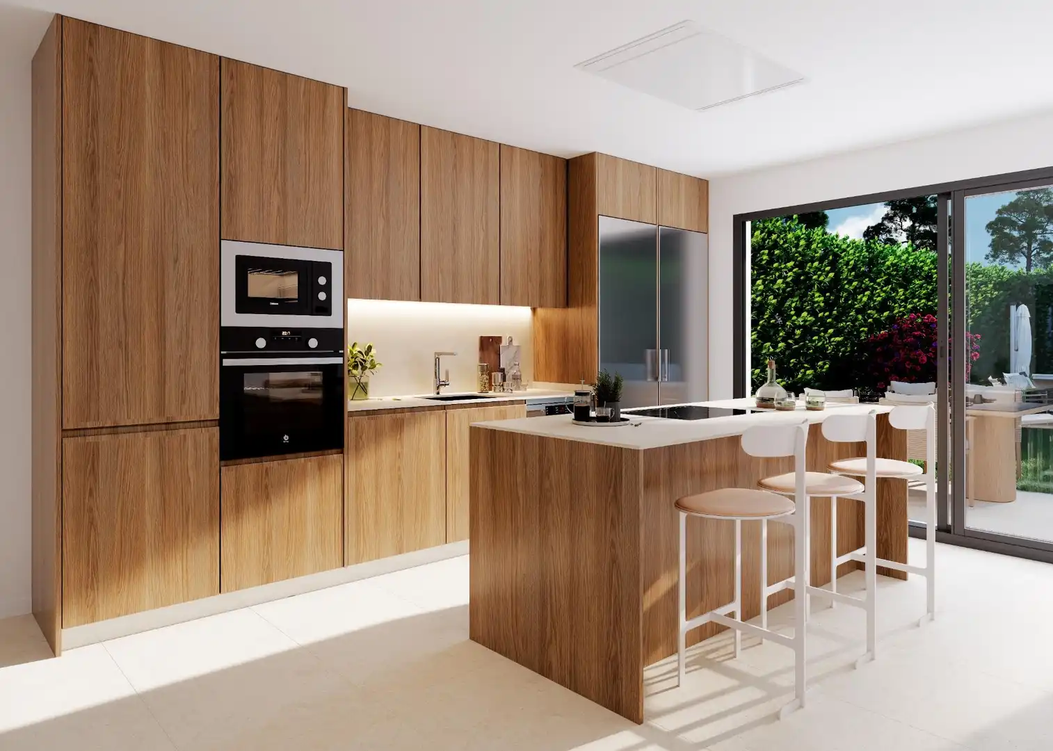 Cocina de Casa adosada en venta en Sagunto / Sagunt con Aire acondicionado, Jardín privado y Terraza