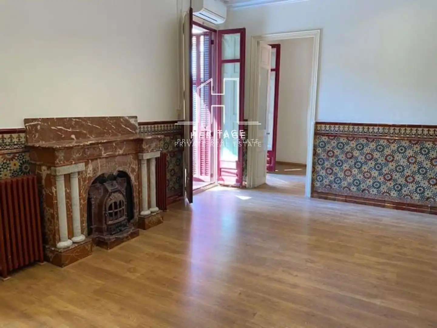 Wohnzimmer von Wohnung zur Miete in Barcelona mit Klimaanlage, Heizung und Terrasse