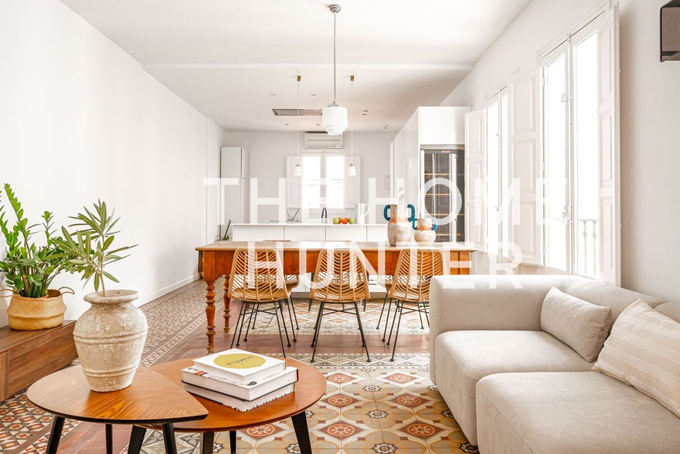 Living room of Flat to rent in  Madrid Capital  with Air Conditioner, Heating and Terrace