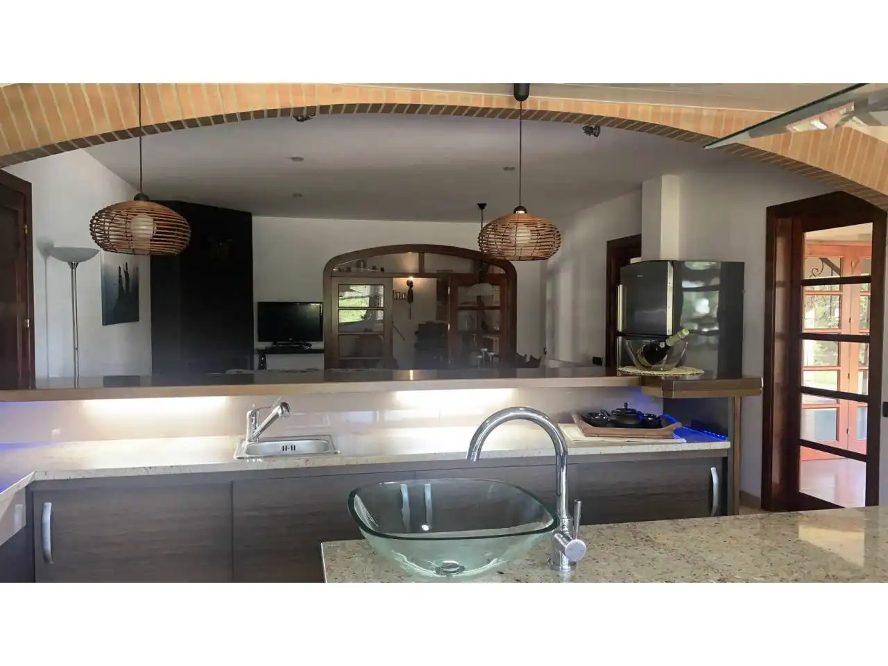 Cocina de Casa o chalet en venta en Guixers con Calefacción, Jardín privado y Parquet