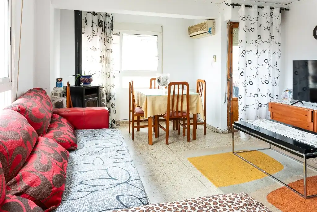 Sala de estar de Piso en venta en Ibi con Amueblado