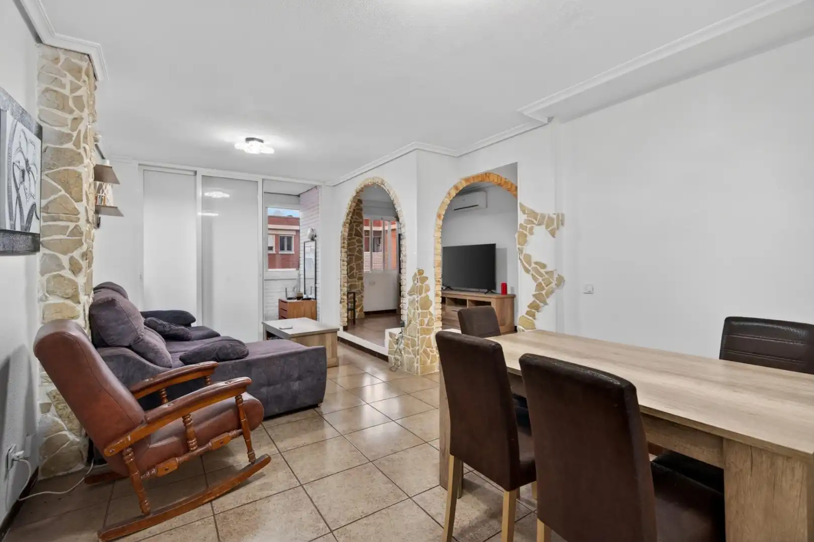 Living room of Flat for sale in Alicante / Alacant  with Air Conditioner and Swimming Pool