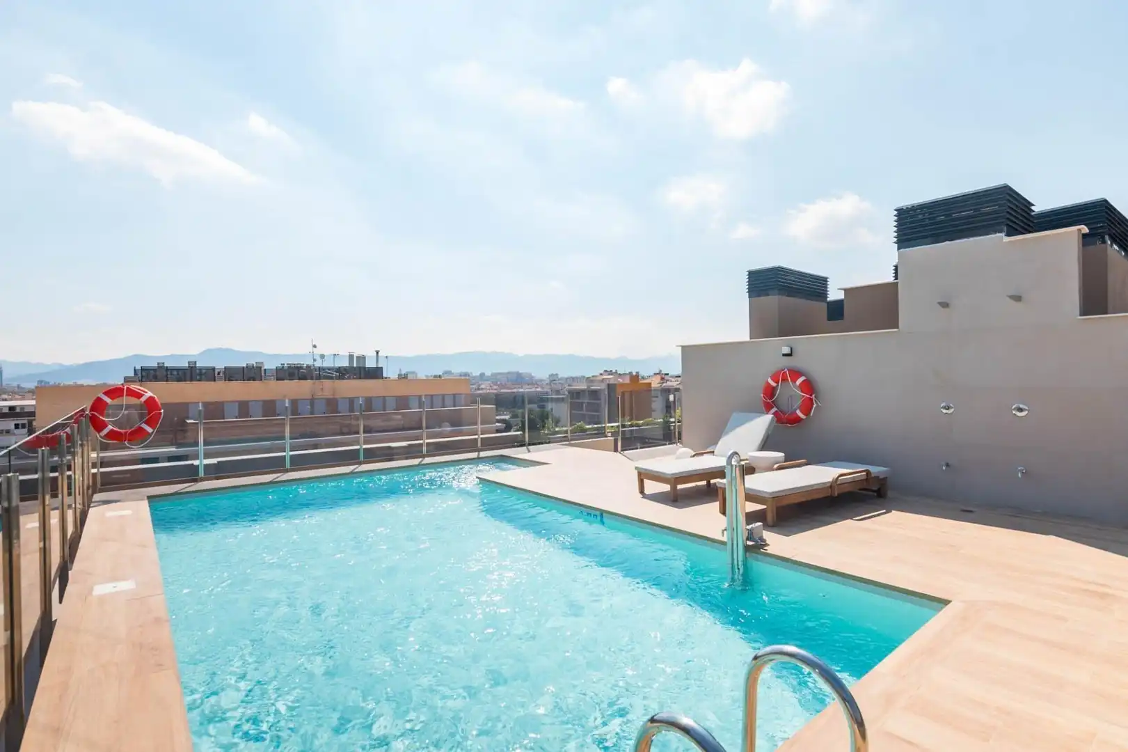 Swimming pool of Flat for sale in Murcia  with Air Conditioner, Heating and Private garden