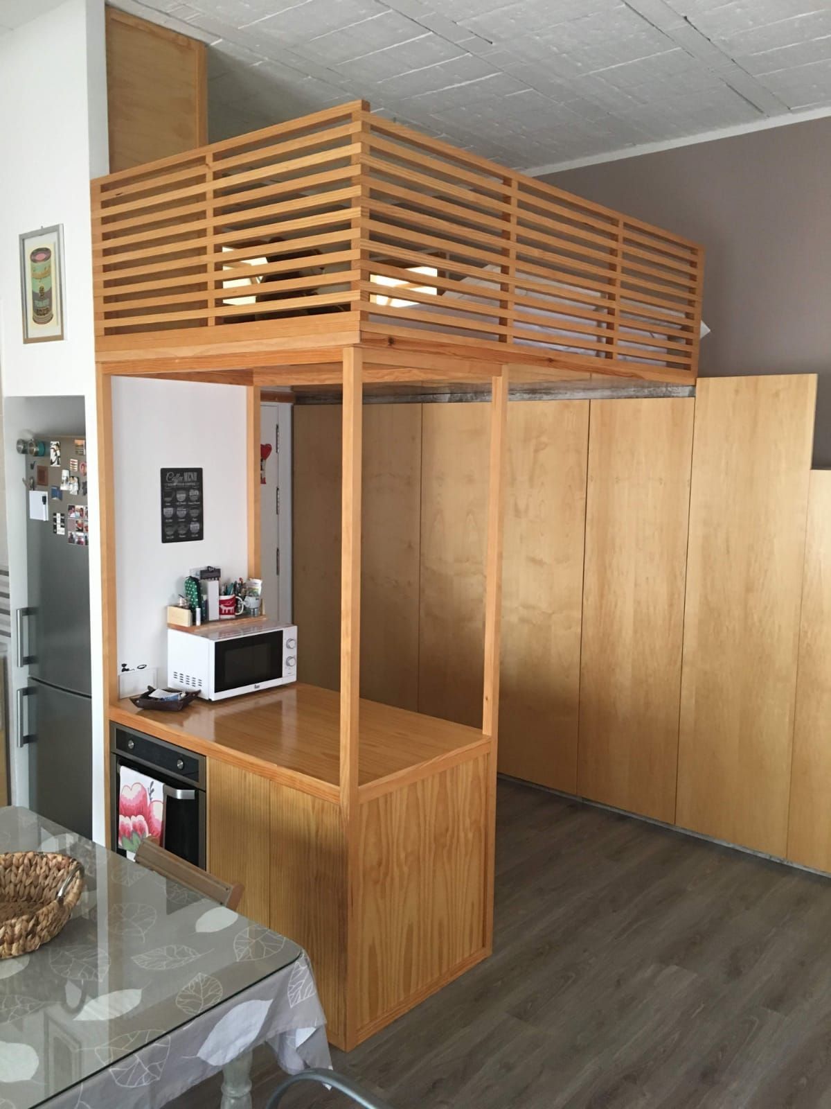 Cuina de Loft de lloguer en Dos Hermanas amb Aire condicionat, Calefacció i Moblat