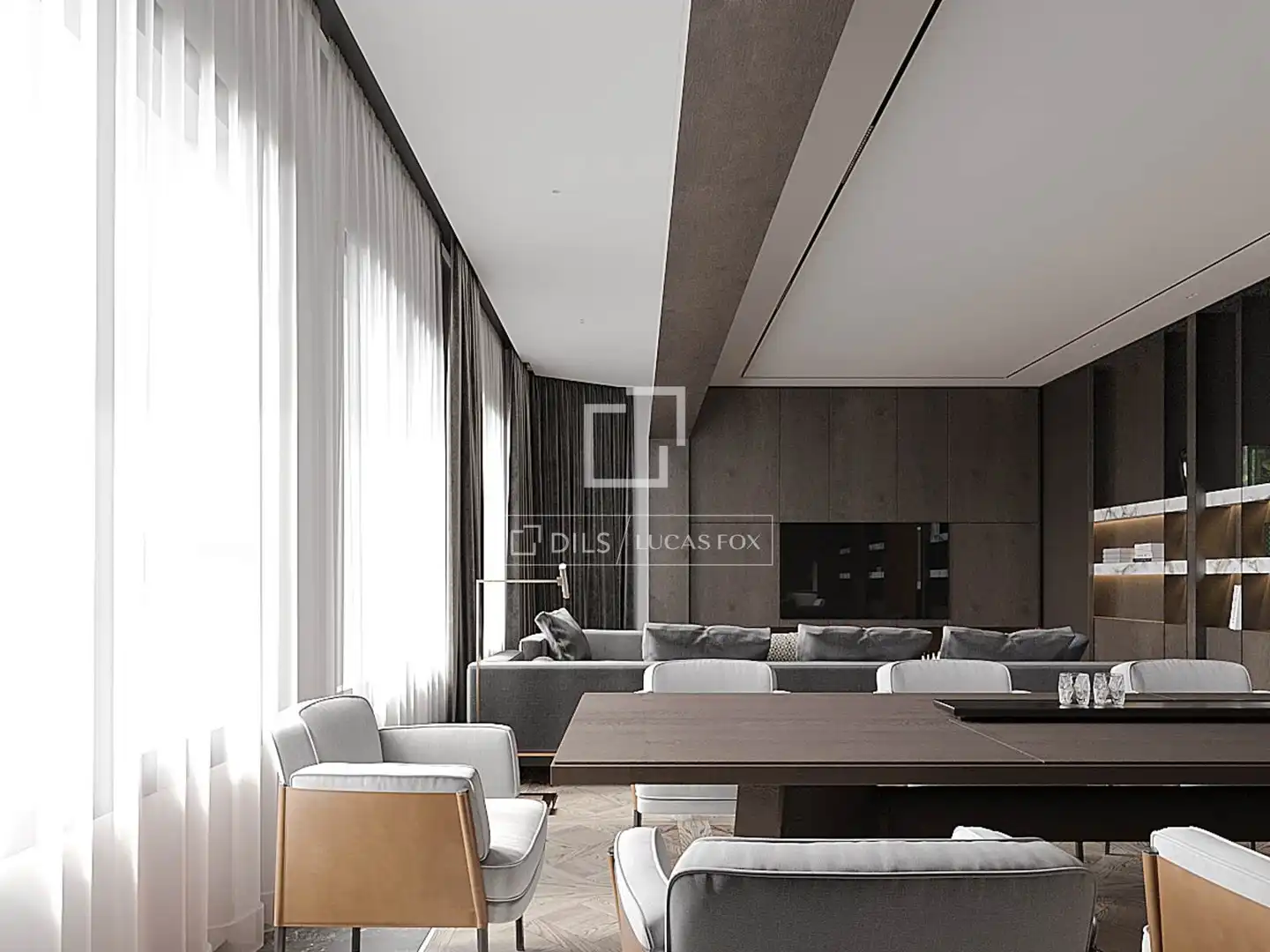 Living room of Flat for sale in Barcelona  with Air Conditioner and Heating