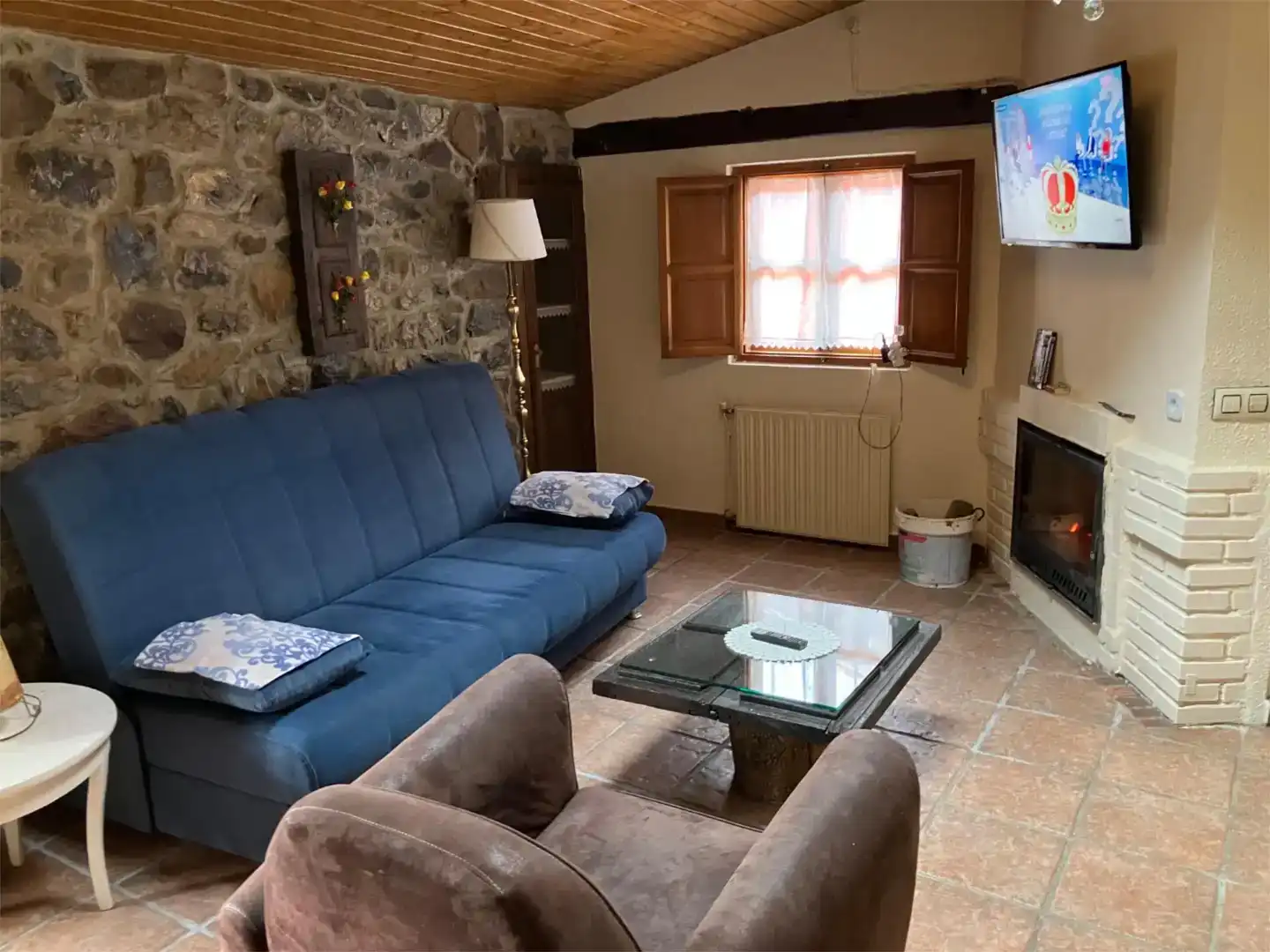 Wohnzimmer von Wohnung zur Miete in Teverga mit Möbliert und Balkon