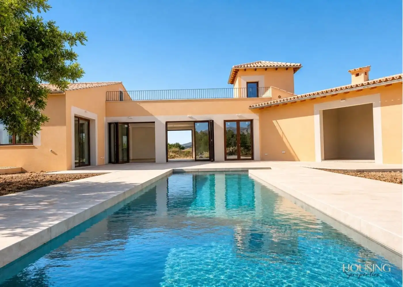 Swimming pool of Country homes for rent in Consell  with Air Conditioner, Heating and Private garden