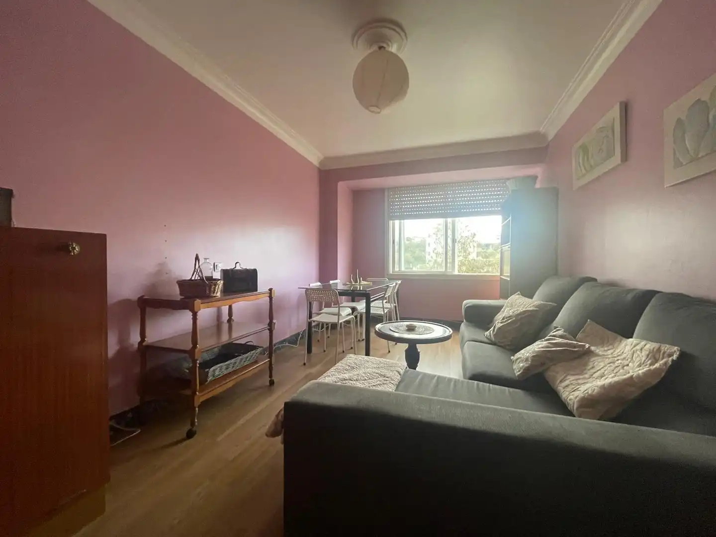 Sala d'estar de Pis de lloguer en Ferrol amb Moblat, Forn i Rentadora