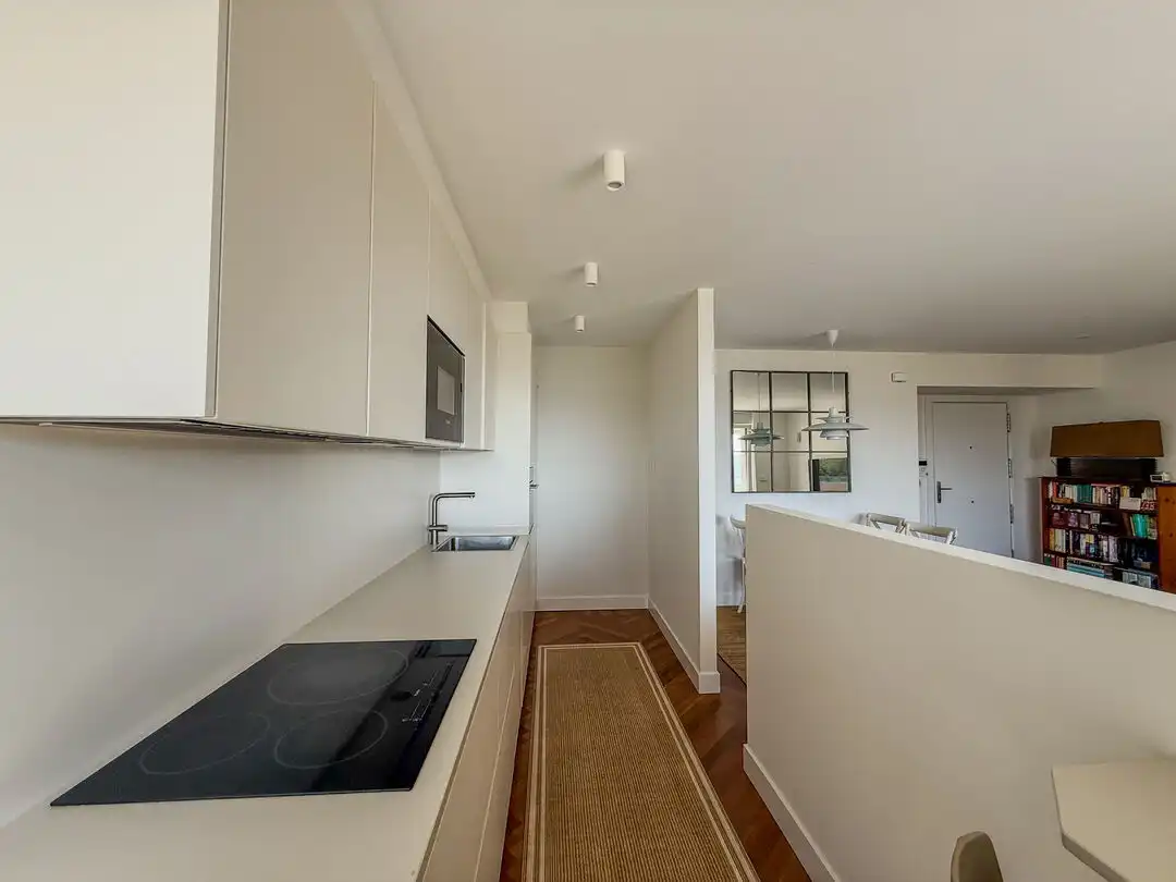 Küche von Wohnung zur Miete in Donostia - San Sebastián  mit Heizung, Privatgarten und Terrasse