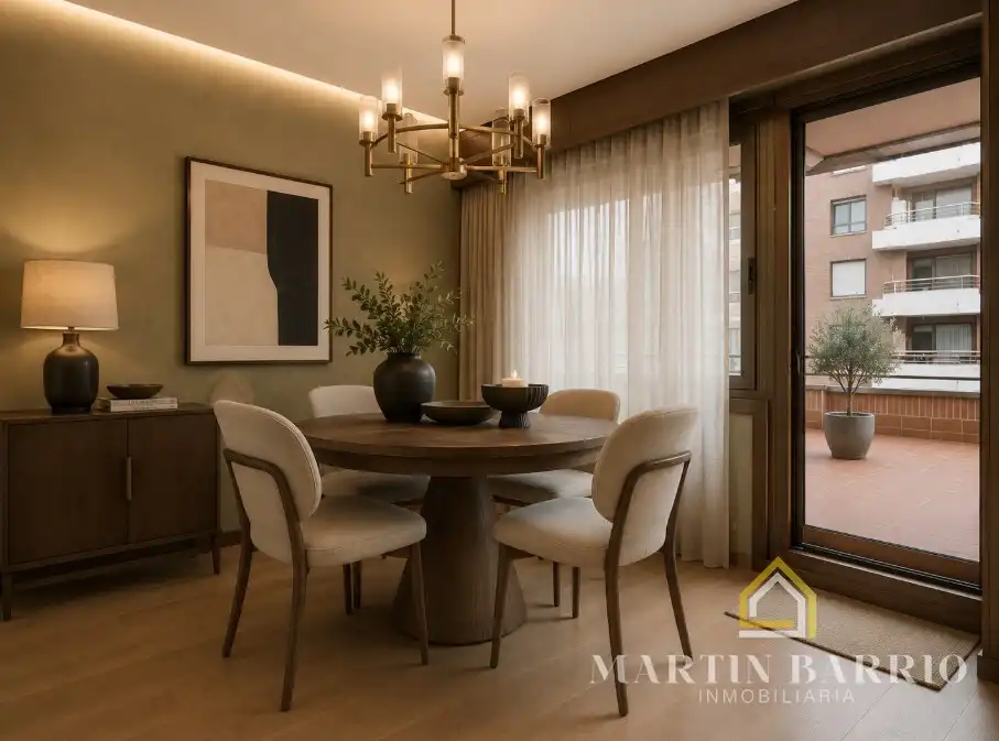 Esszimmer von Wohnung zum Verkauf in Bilbao  mit Klimaanlage, Heizung und Terrasse