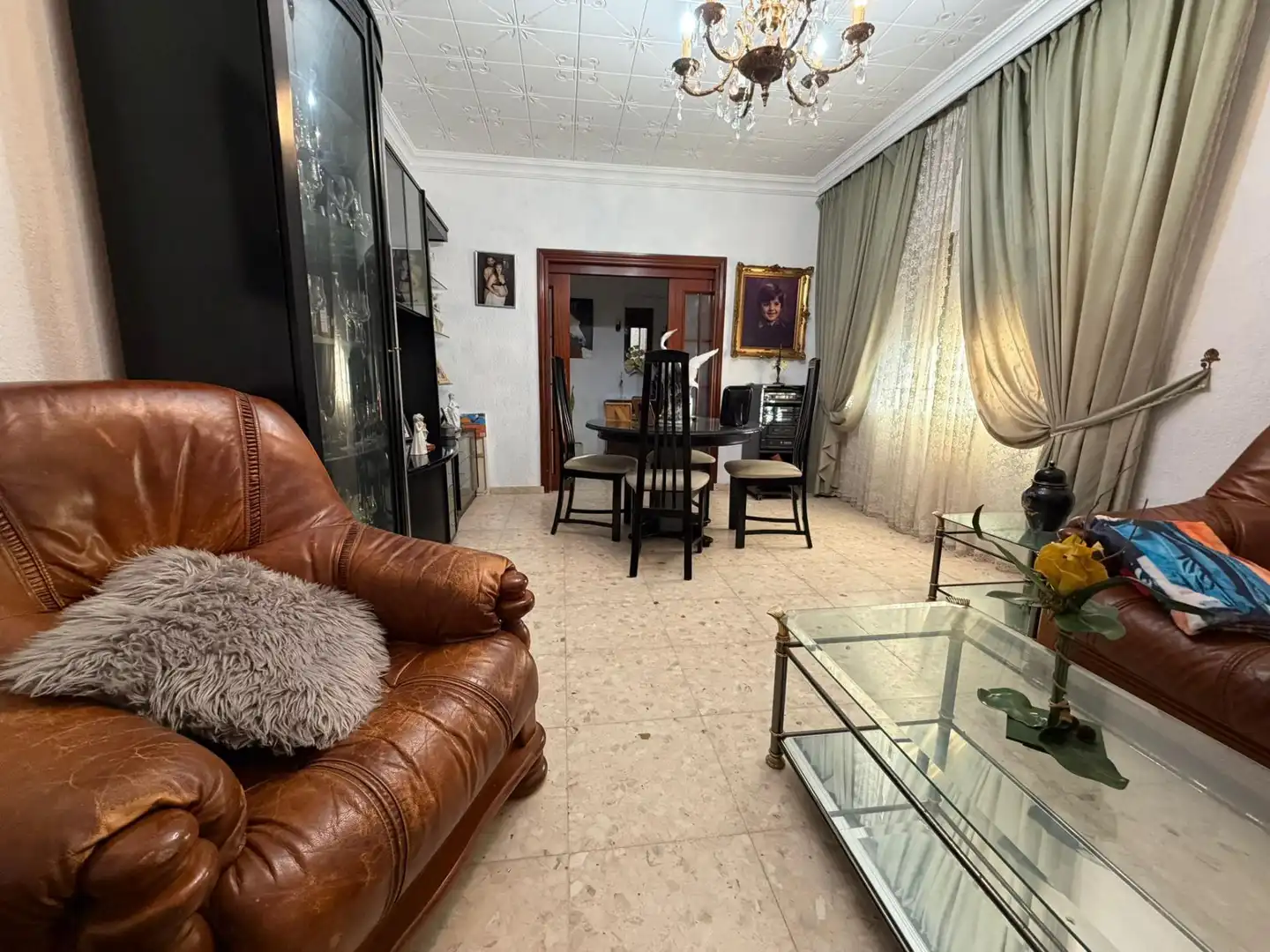 Sala de estar de Casa o chalet en venta en Chiclana de la Frontera con Jardín privado, Piscina y Amueblado