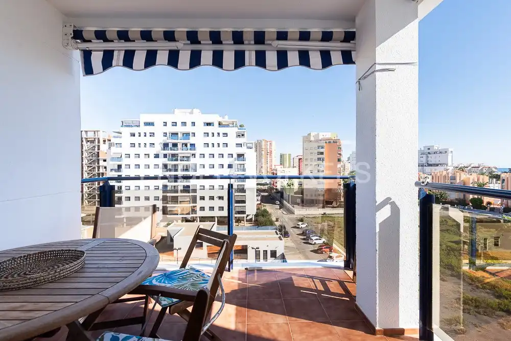 Balcony of Flat for rent in La Pobla de Farnals  with Air Conditioner, Heating and Private garden