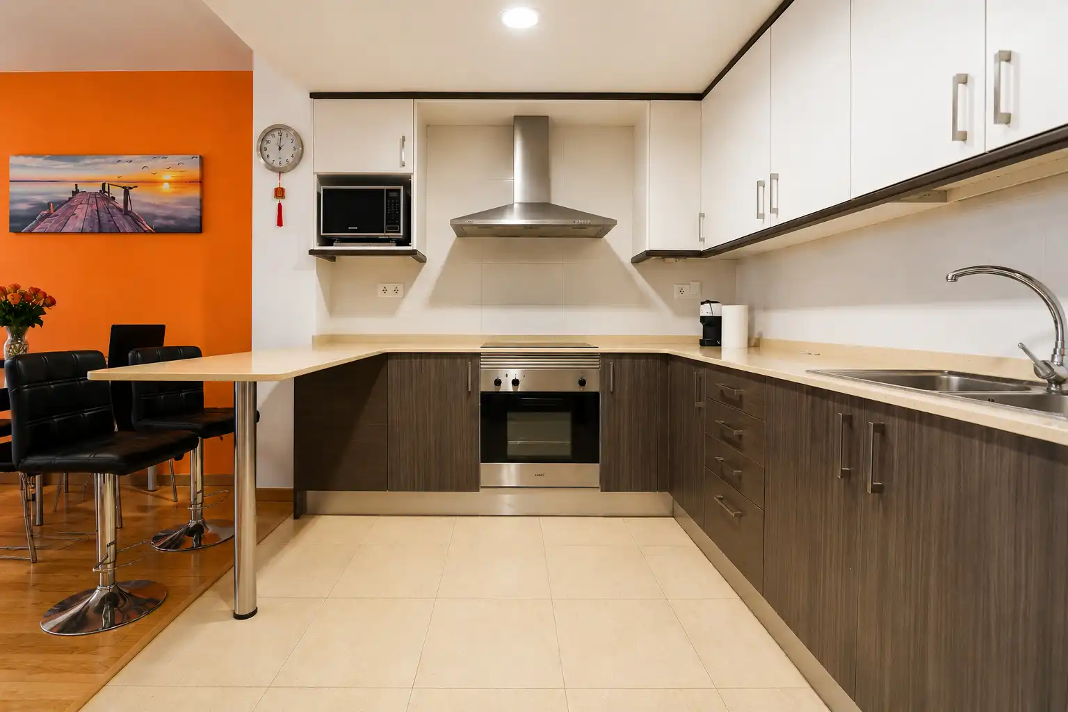 Küche von Wohnung zum Verkauf in La Pobla de Mafumet mit Klimaanlage und Balkon