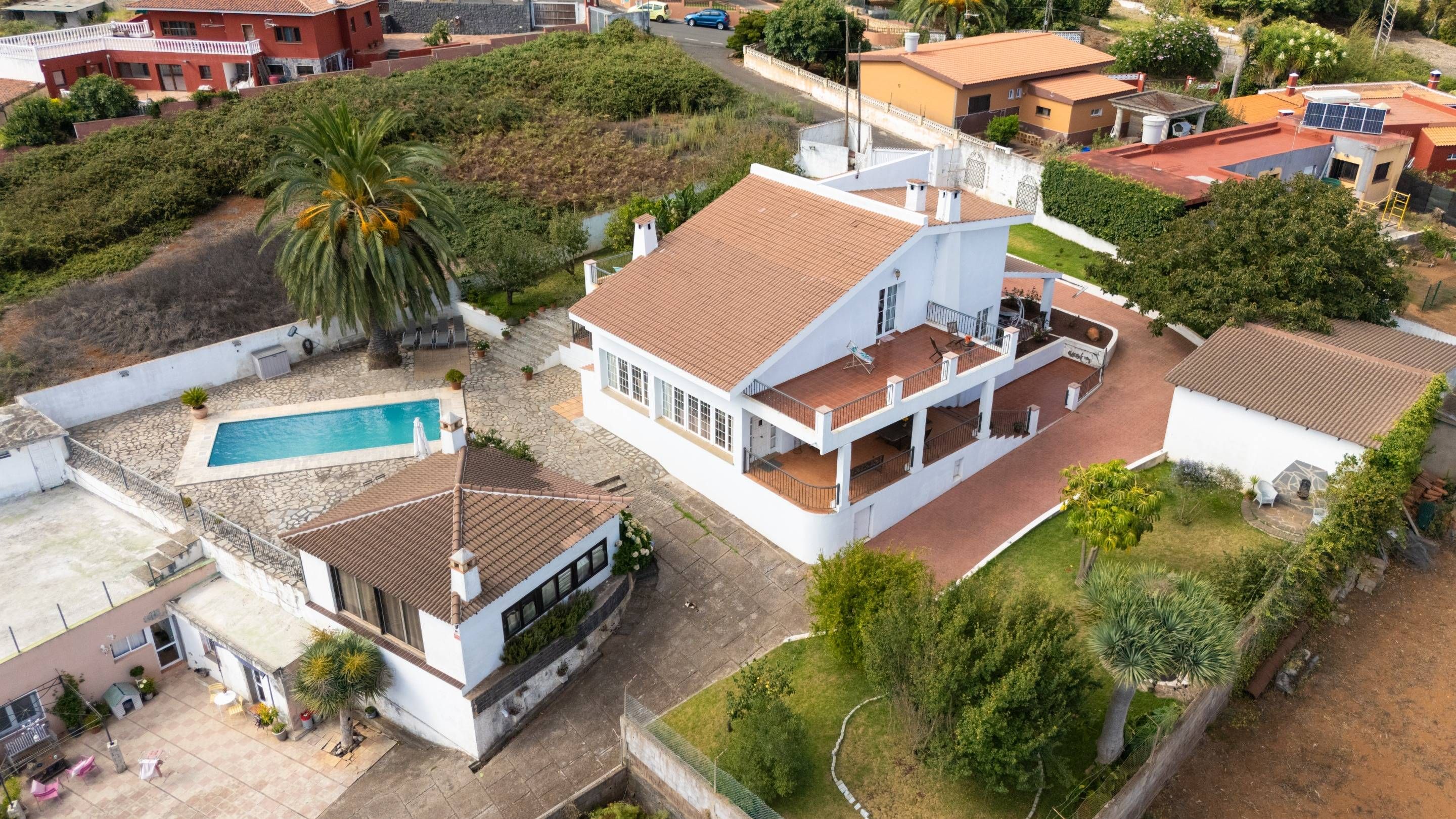 Vista exterior de Casa o chalet en venta en El Rosario con Calefacción, Jardín privado y Terraza