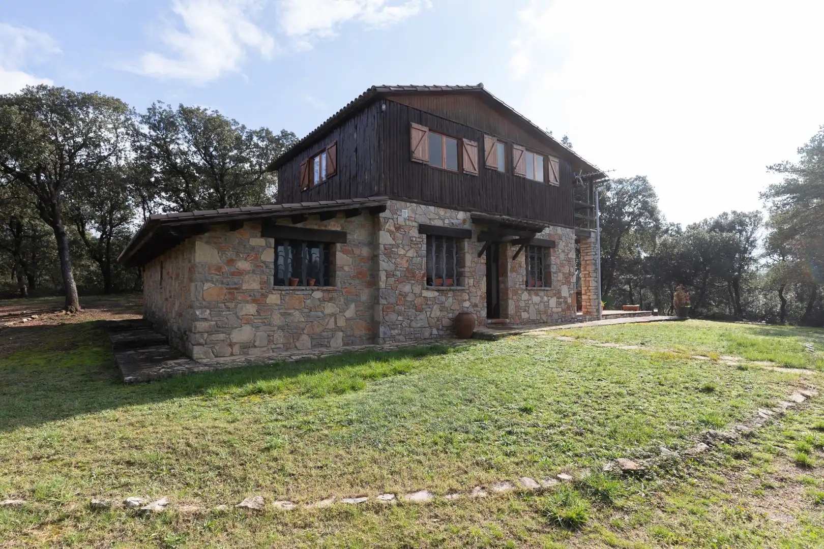 Vista exterior de Casa o xalet en venda en El Brull amb Calefacció, Terrassa i Traster