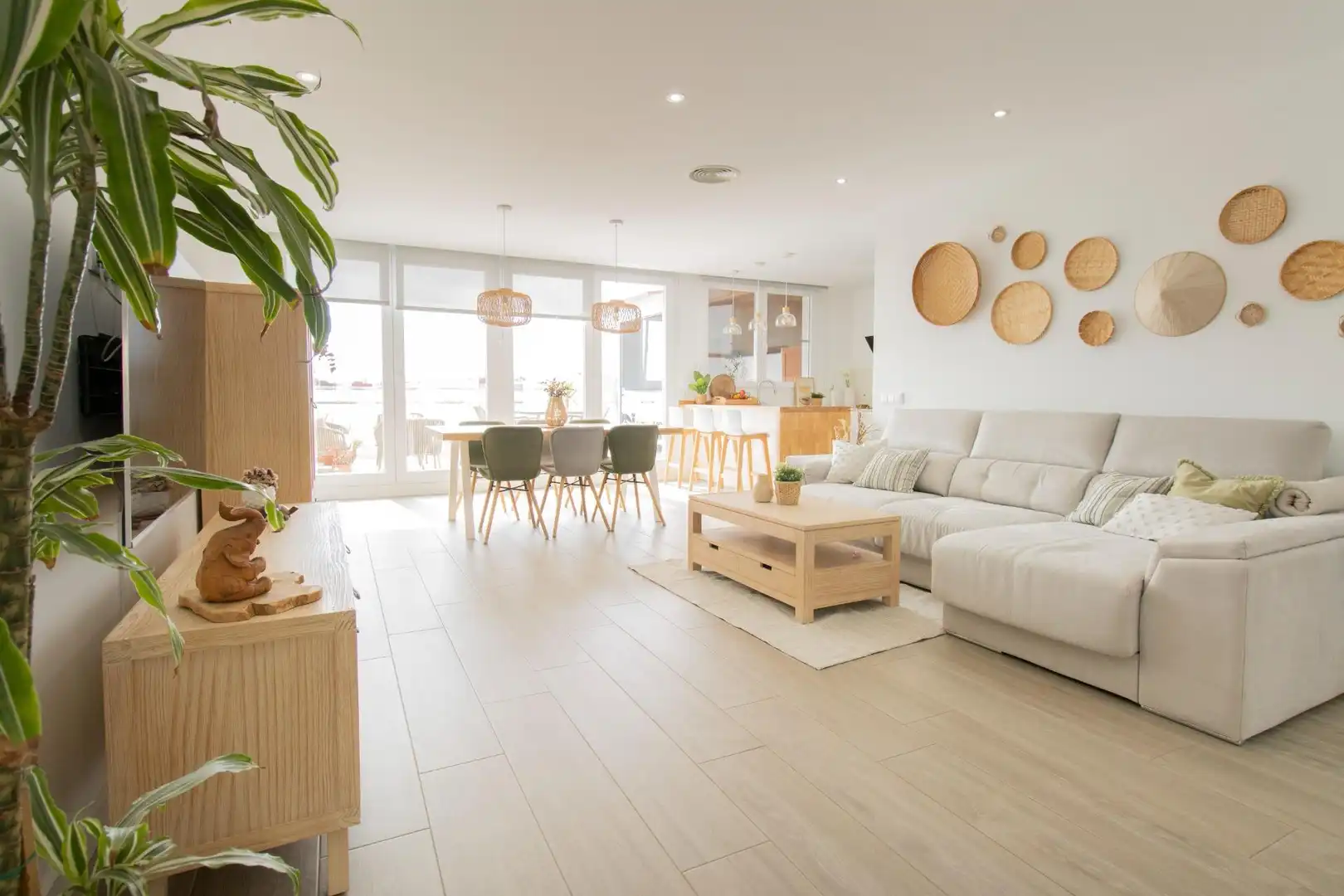 Living room of Attic for sale in Rafelbuñol / Rafelbunyol  with Air Conditioner, Terrace and Storage room