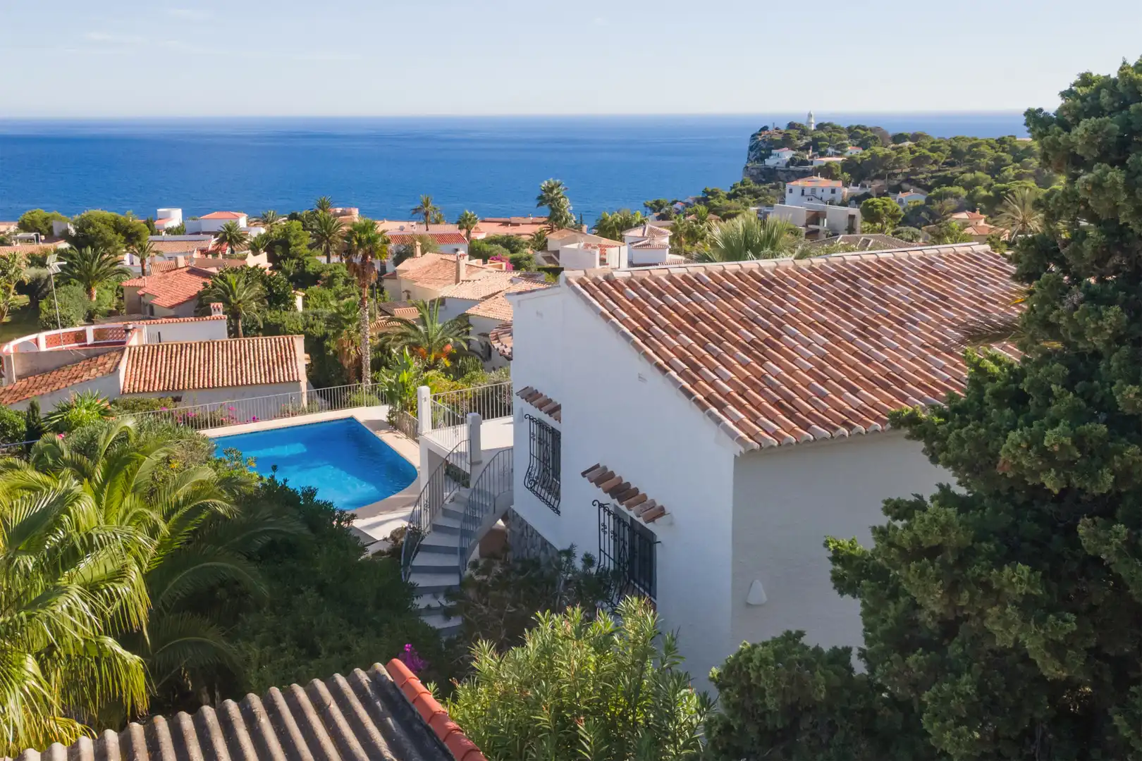 Vista exterior de Casa o xalet en venda en Jávea / Xàbia amb Aire condicionat, Jardí privat i Terrassa