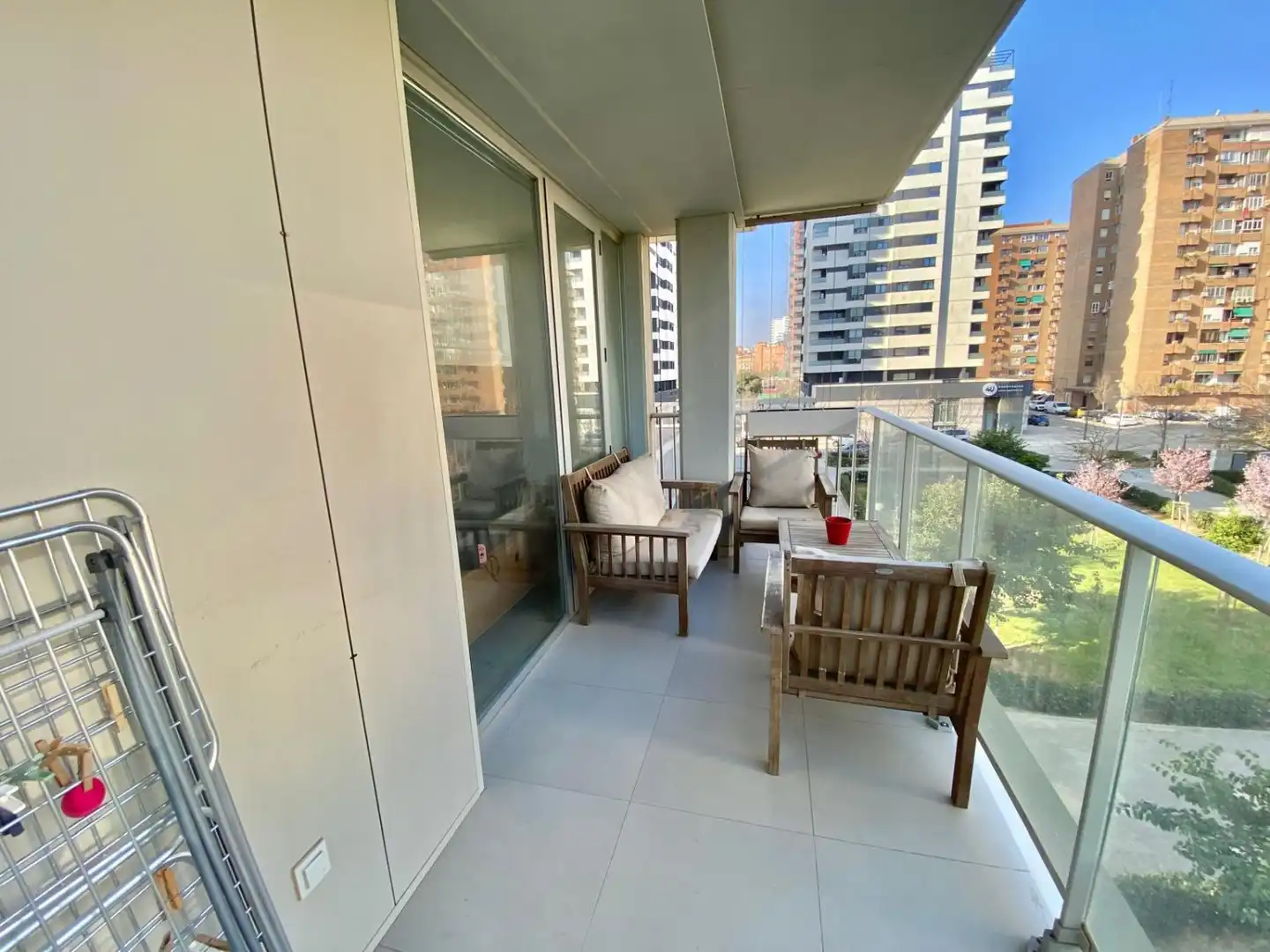 Terrace of Flat for sale in Valencia  with Air Conditioner, Parquet flooring and Storage room