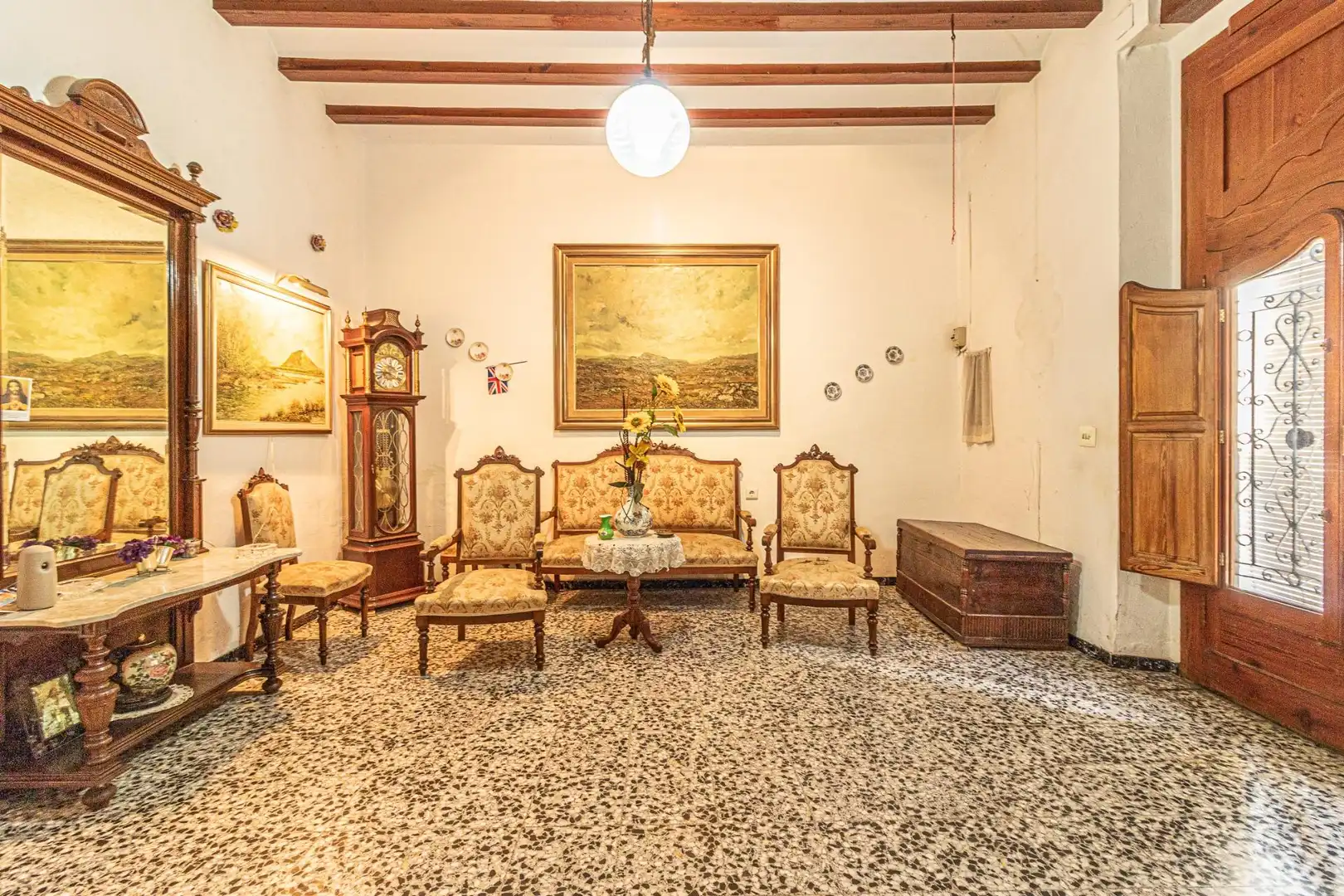 Sala de estar de Casa o chalet en venta en Manuel con Aire acondicionado, Terraza y Trastero