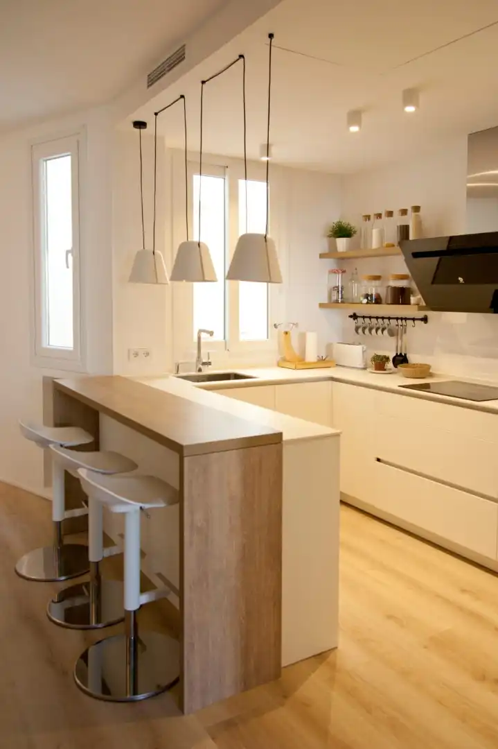 Cocina de Piso de alquiler en Madrid con Aire acondicionado, Calefacción y Parquet