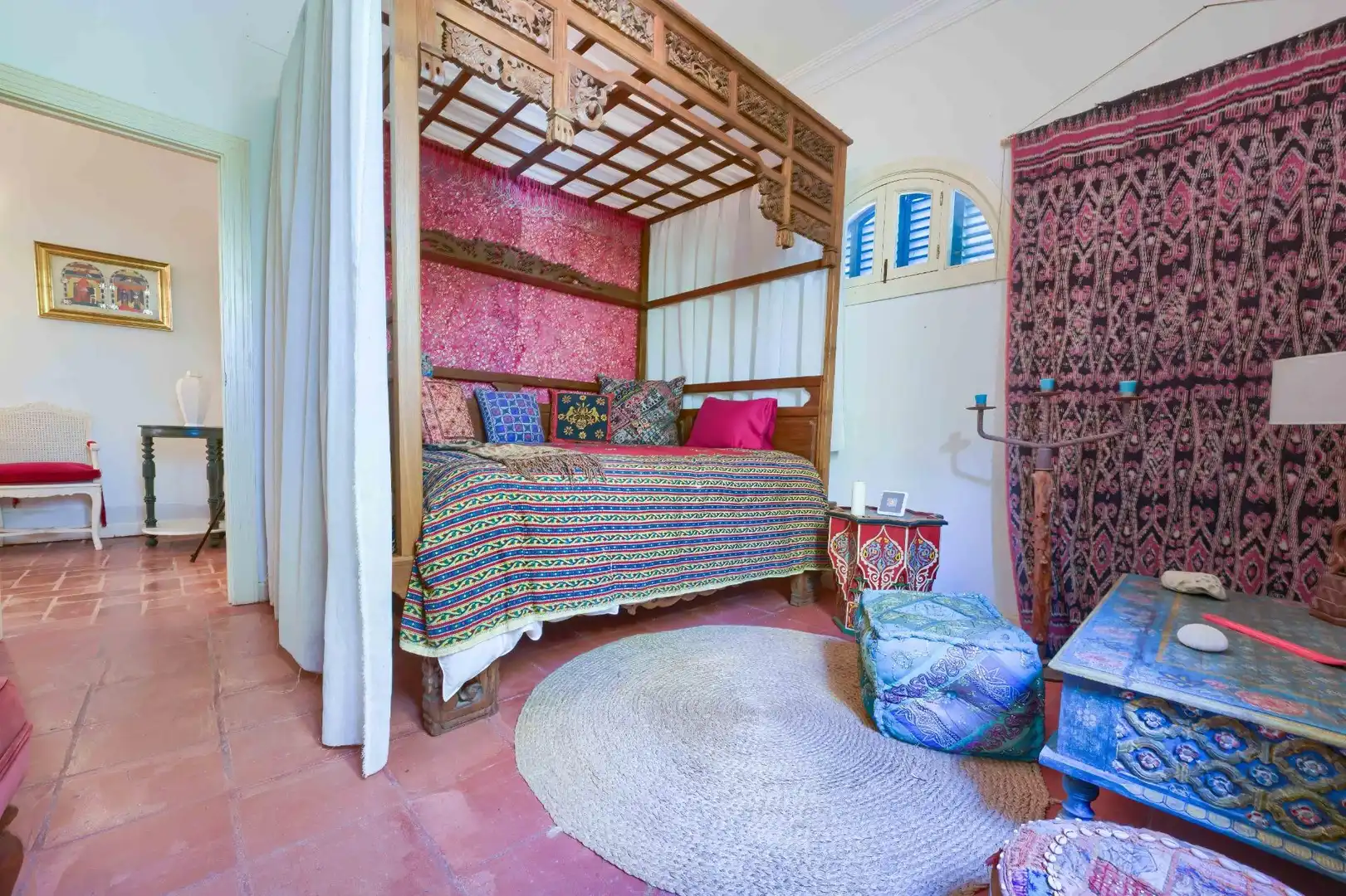 Dormitori de Casa o xalet en venda en Sanlúcar la Mayor amb Aire condicionat, Jardí privat i Terrassa