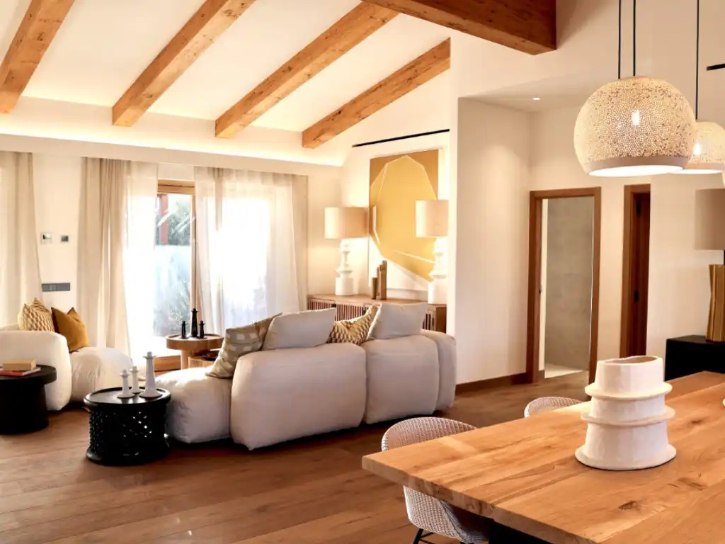 Sala d'estar de Finca rústica en venda en Capdepera amb Jardí privat, Piscina i Forn
