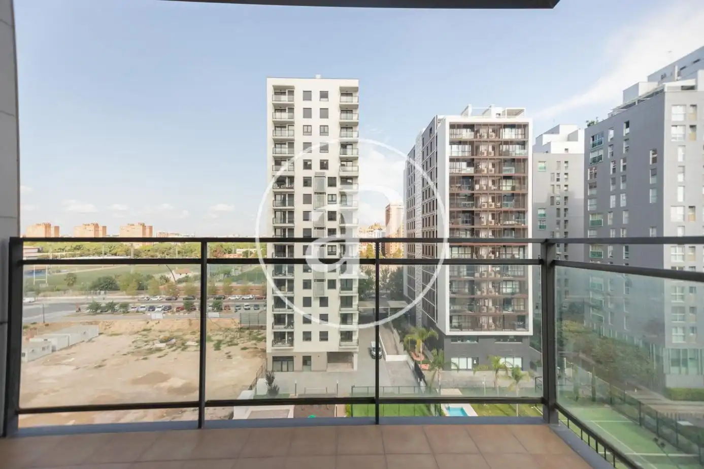 Terrasse von Wohnung zur Miete in Valencia mit Klimaanlage, Heizung und Privatgarten