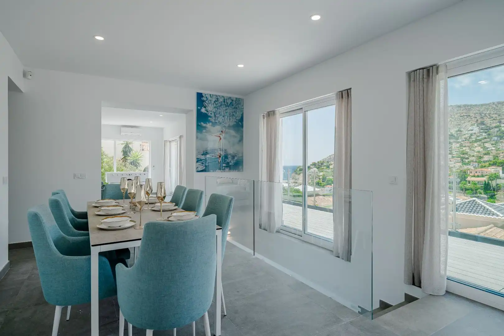 Comedor de Casa o chalet en venta en Calpe / Calp con Aire acondicionado, Jardín privado y Terraza