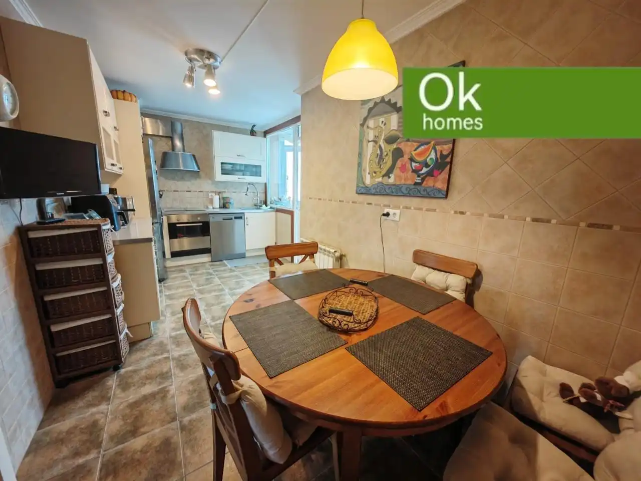 Cocina de Piso en venta en A Coruña Capital  con Calefacción, Amueblado y Horno